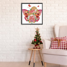 Load image into Gallery viewer, Garden Butterfly Gnome 30X30CM(Canvas) Partial Special Shaped Drill Diamond Painting
