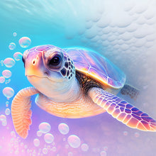 Load image into Gallery viewer, Sea Turtle In Ocean 30*30CM(Canvas) Full Round Drill Diamond Painting
