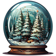 Load image into Gallery viewer, Christmas Crystal Ball 30X30CM(Canvas) Full Round Drill Diamond Painting
