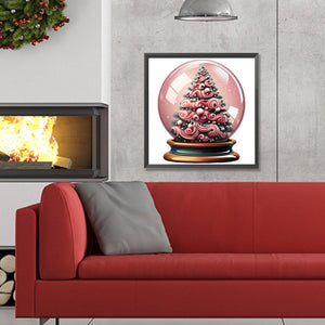 Christmas Crystal Ball 30X30CM(Canvas) Full Round Drill Diamond Painting