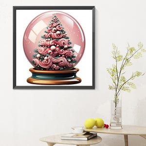 Christmas Crystal Ball 30X30CM(Canvas) Full Round Drill Diamond Painting