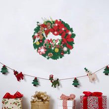 Load image into Gallery viewer, Diamond Painting Sticker Gem DIY Craft Kit for Kid Gift (Christmas Wreath #2)
