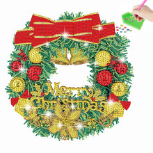 Load image into Gallery viewer, Diamond Painting Sticker Gem DIY Craft Kit for Kid Gift (Christmas Wreath #3)
