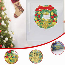 Load image into Gallery viewer, Diamond Painting Sticker Gem DIY Craft Kit for Kid Gift (Christmas Wreath #3)
