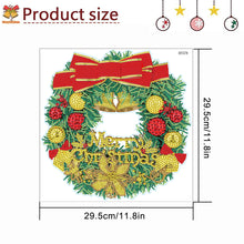 Load image into Gallery viewer, Diamond Painting Sticker Gem DIY Craft Kit for Kid Gift (Christmas Wreath #3)
