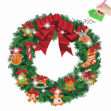 Load image into Gallery viewer, Diamond Painting Sticker Gem DIY Craft Kit for Kid Gift (Christmas Wreath #6)
