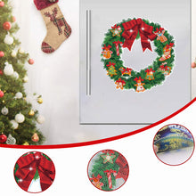 Load image into Gallery viewer, Diamond Painting Sticker Gem DIY Craft Kit for Kid Gift (Christmas Wreath #6)
