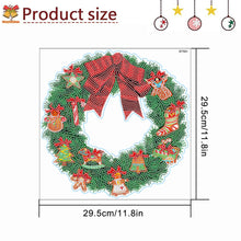 Load image into Gallery viewer, Diamond Painting Sticker Gem DIY Craft Kit for Kid Gift (Christmas Wreath #6)
