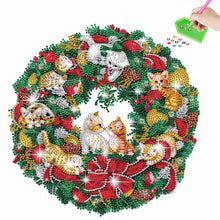 Load image into Gallery viewer, Diamond Painting Sticker Gem DIY Craft Kit for Kid Gift (Christmas Wreath #7)
