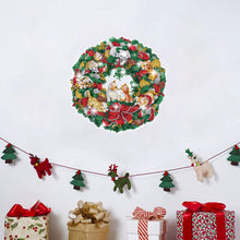 Load image into Gallery viewer, Diamond Painting Sticker Gem DIY Craft Kit for Kid Gift (Christmas Wreath #7)
