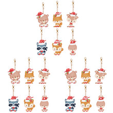 Load image into Gallery viewer, 5PCS Double Sided Special Shape Diamond Painting Keychain (Christmas Animals)
