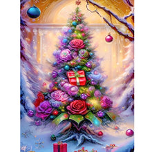 Load image into Gallery viewer, Christmas Tree 30X40CM(Canvas) Full Round Drill Diamond Painting
