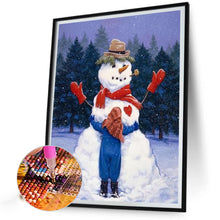 Load image into Gallery viewer, Snowy Snowman 30X40CM(Canvas) Full Square Drill Diamond Painting
