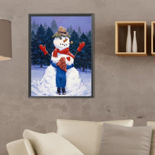 Load image into Gallery viewer, Snowy Snowman 30X40CM(Canvas) Full Square Drill Diamond Painting
