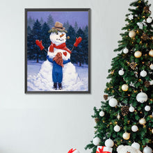 Load image into Gallery viewer, Snowy Snowman 30X40CM(Canvas) Full Square Drill Diamond Painting
