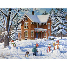 Load image into Gallery viewer, Snow Scene 40X30CM(Canvas) Full Square Drill Diamond Painting
