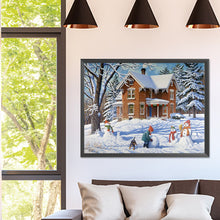 Load image into Gallery viewer, Snow Scene 40X30CM(Canvas) Full Square Drill Diamond Painting
