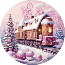 Load image into Gallery viewer, Snow Train 30X30CM(Canvas) Full Round Drill Diamond Painting
