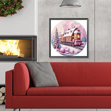 Load image into Gallery viewer, Snow Train 30X30CM(Canvas) Full Round Drill Diamond Painting
