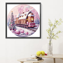 Load image into Gallery viewer, Snow Train 30X30CM(Canvas) Full Round Drill Diamond Painting
