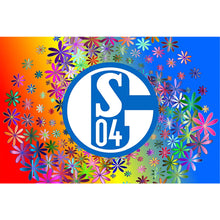 Load image into Gallery viewer, Schalke Logo 60X40CM(Canvas) Full Round Drill Diamond Painting
