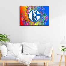 Load image into Gallery viewer, Schalke Logo 60X40CM(Canvas) Full Round Drill Diamond Painting
