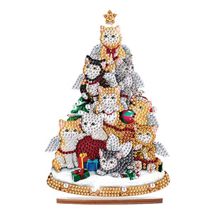 Wooden Christmas Diamond Painting Tabletop Ornament for Table Office Decor (#1)