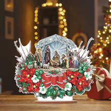 Load image into Gallery viewer, Wooden Christmas Diamond Painting Tabletop Ornament for Table Office Decor (#5)
