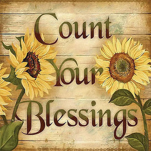 Count Your Blessings 45X45CM(Canvas) Full AB Round Drill Diamond Painting