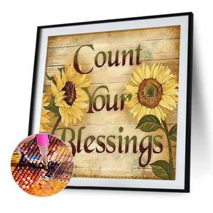 Count Your Blessings 45X45CM(Canvas) Full AB Round Drill Diamond Painting