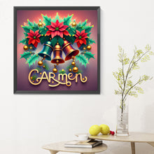 Load image into Gallery viewer, Colorful Christmas Bells And Flowers 30X30CM(Canvas) Full Round Drill Diamond Painting
