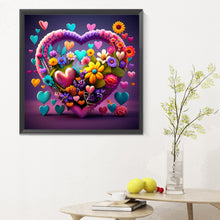 Load image into Gallery viewer, Colorful Love Flowers 30X30CM(Canvas) Full Round Drill Diamond Painting
