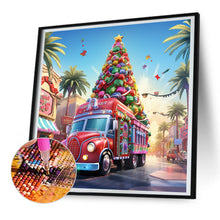 Load image into Gallery viewer, Christmas Street Christmas Tree 30*30CM(Canvas) Full Round Drill Diamond Painting
