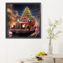 Load image into Gallery viewer, Christmas Street Christmas Tree 30*30CM(Canvas) Full Round Drill Diamond Painting
