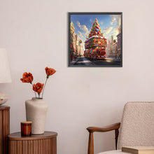 Load image into Gallery viewer, Christmas Street Christmas Tree 30*30CM(Canvas) Full Round Drill Diamond Painting
