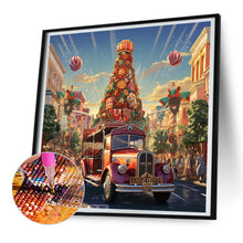 Load image into Gallery viewer, Christmas Street Christmas Tree 30*30CM(Canvas) Full Round Drill Diamond Painting
