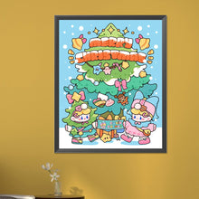 Load image into Gallery viewer, Doll And Christmas Tree 45X55CM(Canvas) Full AB Round Drill Diamond Painting
