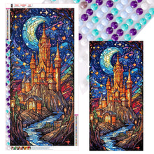 Load image into Gallery viewer, Starry Sky Castle 40*80CM(Canvas) Full Round Drill Diamond Painting
