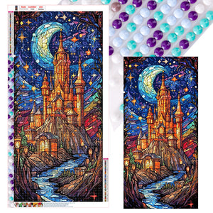 Starry Sky Castle 40*80CM(Canvas) Full Round Drill Diamond Painting