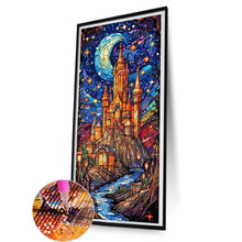 Load image into Gallery viewer, Starry Sky Castle 40*80CM(Canvas) Full Round Drill Diamond Painting
