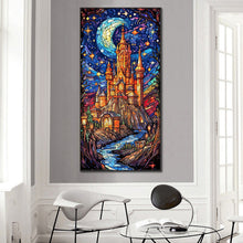 Load image into Gallery viewer, Starry Sky Castle 40*80CM(Canvas) Full Round Drill Diamond Painting
