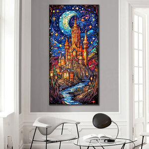 Starry Sky Castle 40*80CM(Canvas) Full Round Drill Diamond Painting