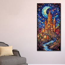 Load image into Gallery viewer, Starry Sky Castle 40*80CM(Canvas) Full Round Drill Diamond Painting
