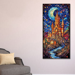 Starry Sky Castle 40*80CM(Canvas) Full Round Drill Diamond Painting