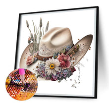 Load image into Gallery viewer, Cowboy Hat 30X30CM(Canvas) Full Round Drill Diamond Painting
