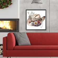 Load image into Gallery viewer, Cowboy Hat 30X30CM(Canvas) Full Round Drill Diamond Painting
