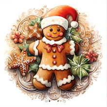 Load image into Gallery viewer, Christmas Cookie Man 50X50CM(Canvas) Full Round Drill Diamond Painting
