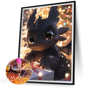 Toothless And Christmas Presents 30X40CM(Canvas) Full Round Drill Diamond Painting