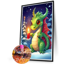 Load image into Gallery viewer, Christmas Candle Cartoon Dragon 40X60CM(Canvas) Full Round Drill Diamond Painting
