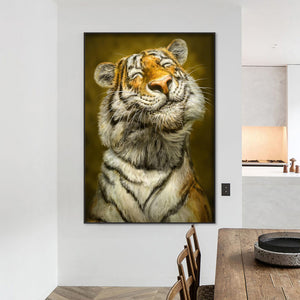 Proud Tiger 50X70CM(Canvas) Full Square Drill Diamond Painting